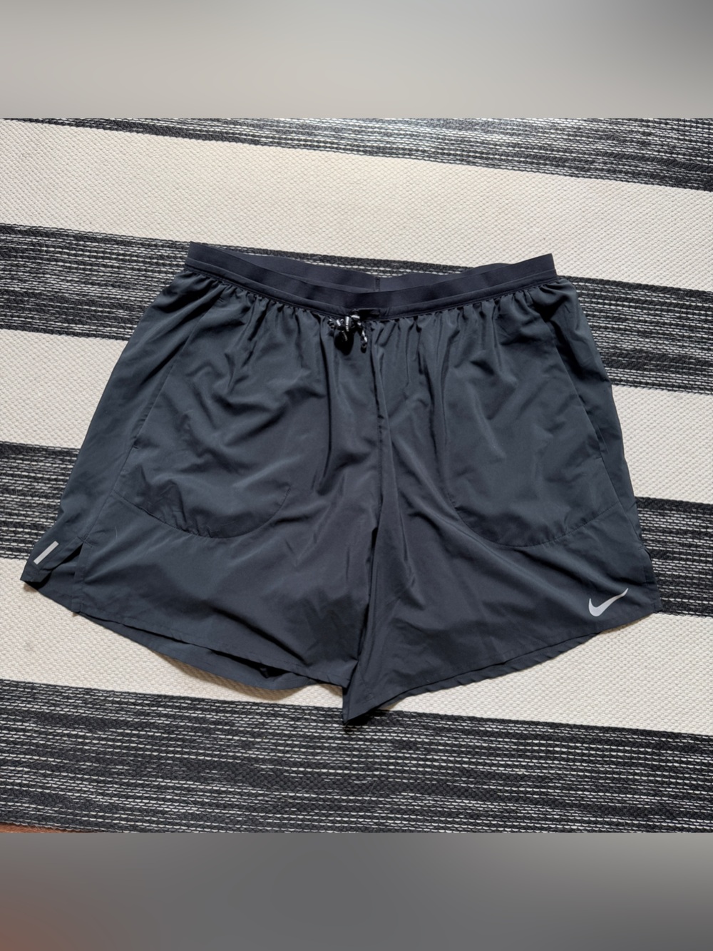 Nike Men's Black Dri-FIT Performance Running Short with‎ Lining Size XXL